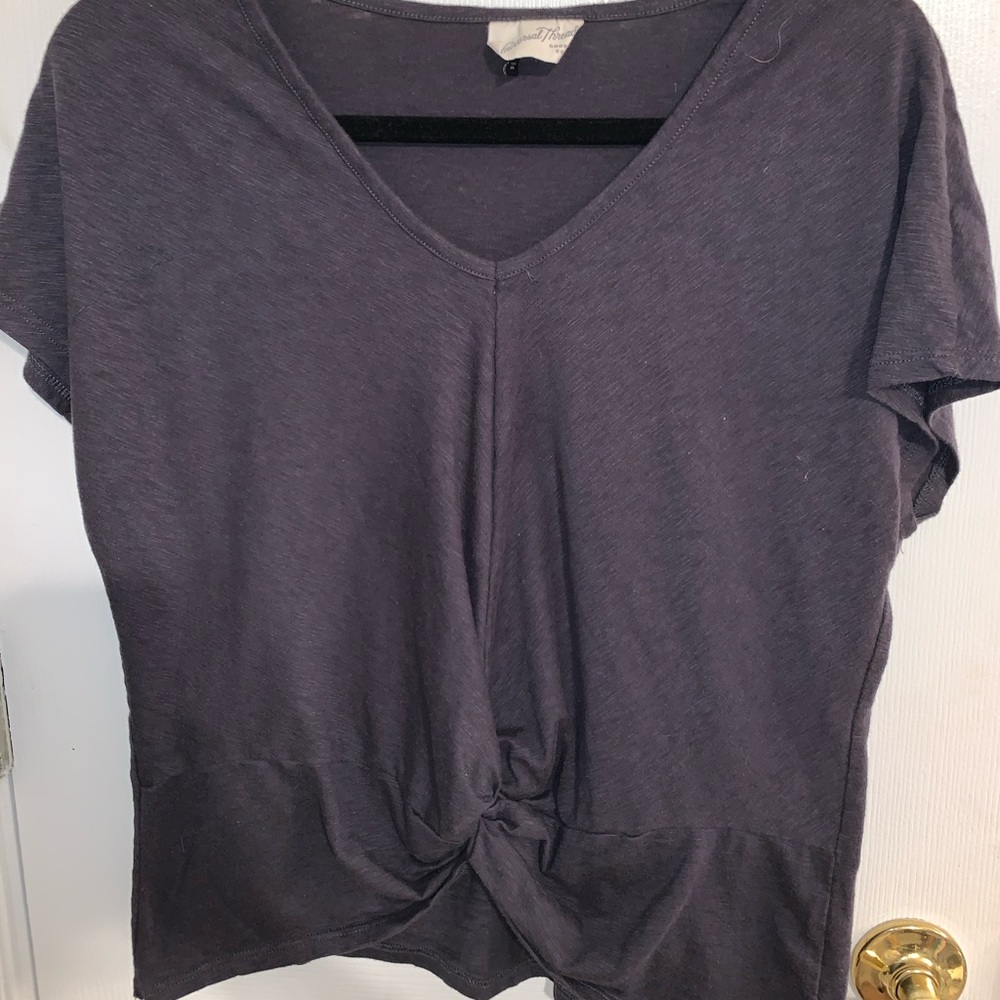 Cropped Twist Front Top